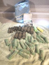 Lot Of Vintage Hair Curlers, Metal And Brush Curlers