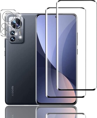 3in1 Xiaomi Mi 12 Pro 2x 9h Schutzglas Kameraschutz 9H Panzerfolie Hartglas