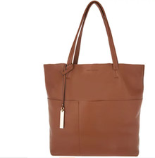 Vince Camuto - Leather Tote Bag - Risa - Dark Rum