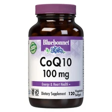 Bluebonnet Coq10 100 Mg 120 Vegetarian Softgels, Energy & Heart Health