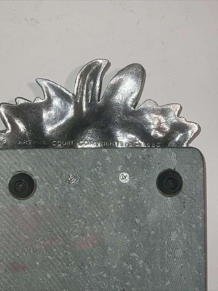 Arthur Court Rabbit Bunny Green Marble Cheese Cutting Board Serving Tray 1986 - Image 4 of 4