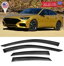 Out-Channel Window Visor Sun Vent Rain Wind Guard Shade Fit 20-Up Hyundai Sonata