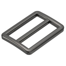 1 1/4 Inch Tri-Glide Slide Buckles, 8 Pack Metal Webbing Strap Fastener, Black
