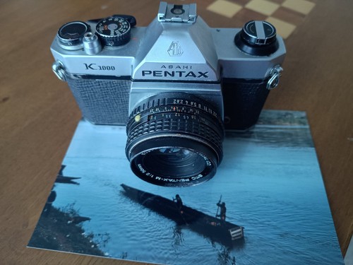 Pentax k1000 film camera, funzionante, ottica e flash in regalo - Foto 5 di 7
