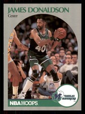 1990 Hoops James Donaldson #85  Dallas Mavericks