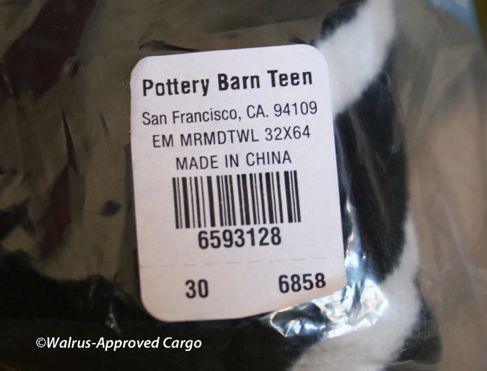 TOALLA DE PLAYA COLA DE SIRENA EMILY & MERITT GRANERO DE CERÁMICA -NUEVA CON ETIQUETAS - MANTENTE ENCANTADORAMENTE SECA Foto 4 de 4