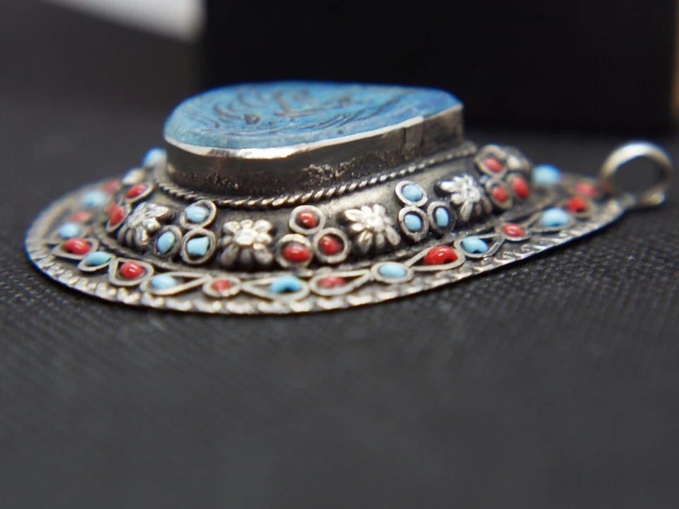 pendaglio afgano con turchese - Immagine 3 di 4