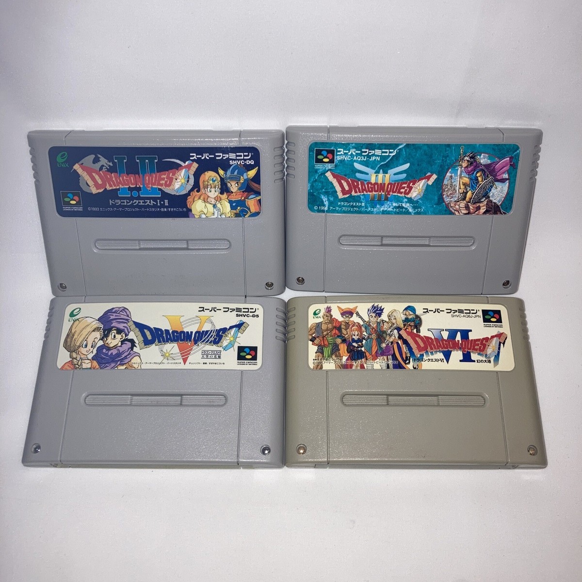 Dragon Quest 1 2 3 5 6 Super Famicom Nintendo Japanese