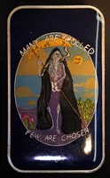 Stoned Reaper ENAMEL #3/10 Cannabis Grower Series 1oz 999 FINE Silver bar C3940