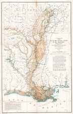 1861 Map Mississippi River Alluvial Region Hi...