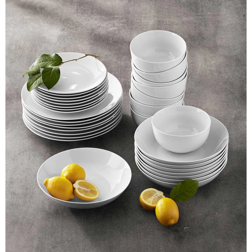 Member's Mark 32-Piece Porcelain Dinnerware Set - Image 3 of 4