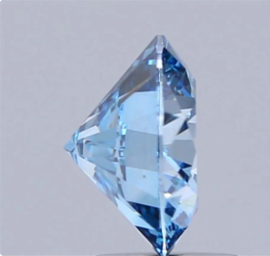 Lab Grown 1.50ct FANCY VIVID BLUE VS1 Clarity STONE IGI Certified CVD DIAMOND - Image 4 of 4
