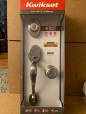Kwikset Shelburne Smartkey S-Cylinder Deadbolt Keyed Entry Door Handleset Tustin