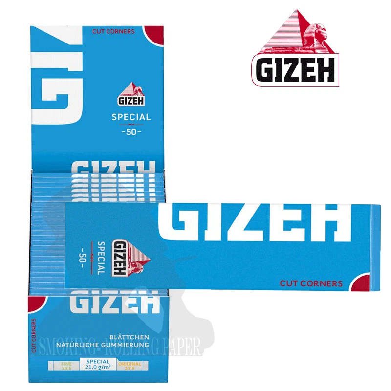 Cartine GIZEH Special Extra Fine Corte Singole Da 50 Libretti