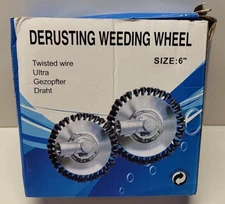 Derusting Weeding Wheel 6” Twisted Wire Cup Brush Weeding Wheel