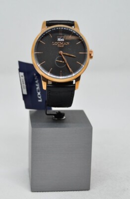 Locman 1960 Large Date Black 0252V09-RGBKRGPK Men's Watch