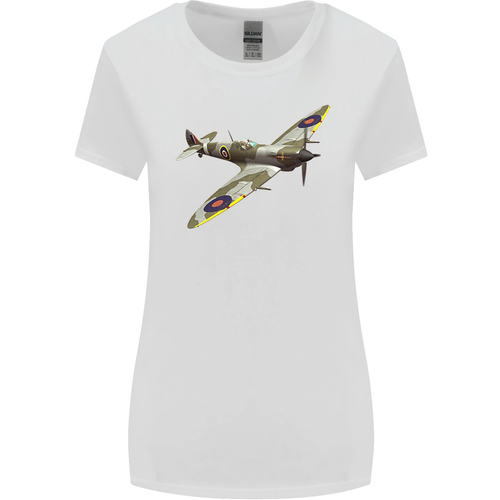 Eine Supermarine Spitfire Flying Solo Damen Maglietta Mit Weiterem Schnitt - Bild 18 von 55