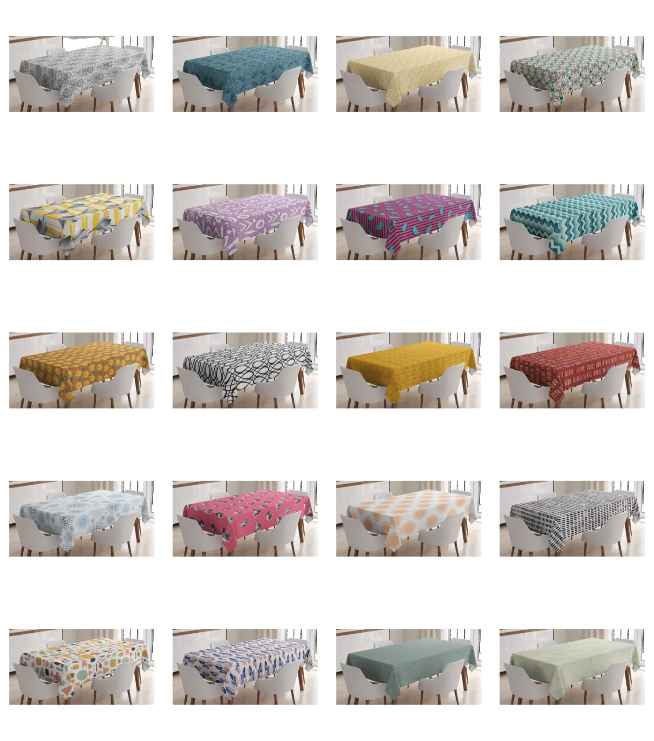 Toalhas de Mesa Cetim Abstrato