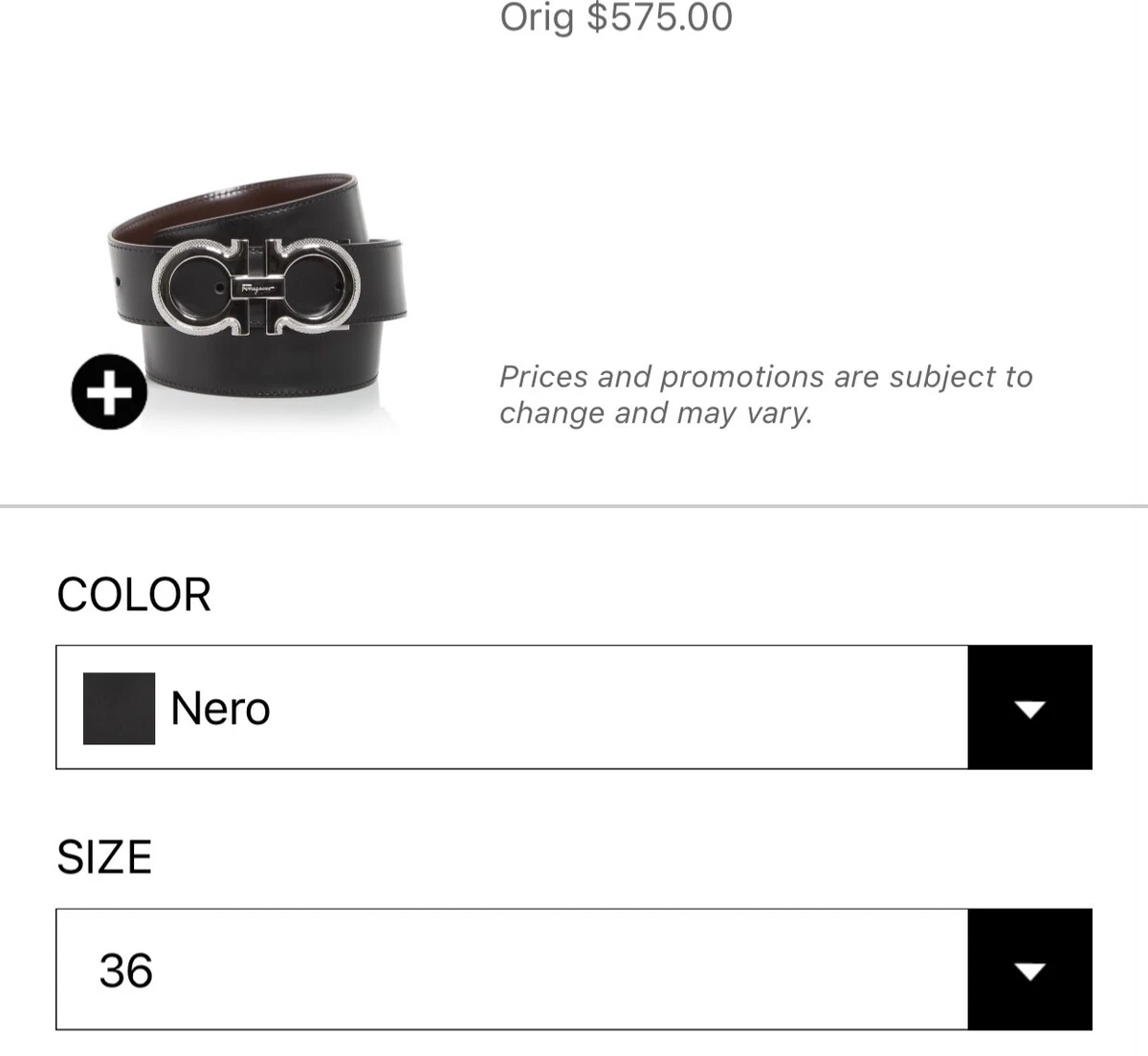 Ferragamo belt size hot sale guide