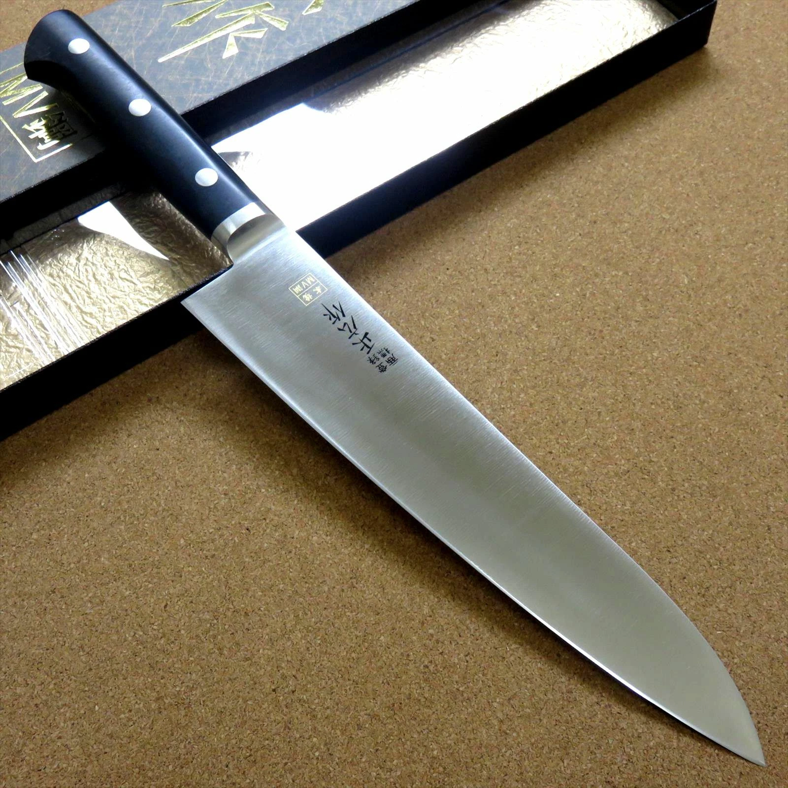 Japanese Masahiro Kitchen Gyuto Chef's Knife 240mm 9 1/2 inch MV Honyaki JAPAN
Opens in a new window