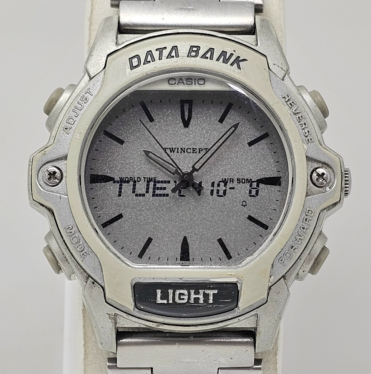 Casio Data Bank Twincept Quartz ABX-23 World Time Ana-Digi Casio Data Bank Twincept Quartz ABX-23 World Time Ana-Digi