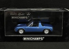 Porsche 914/4 1973 Gemini Blue Metal Minichamps 430065669 1:43 Blue Cabriolet