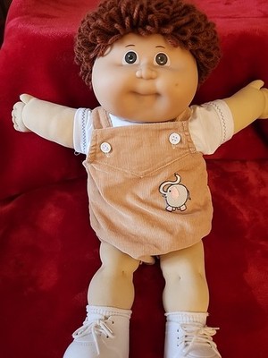 V8ntage Jesmar Cabbage Patch Kids Doll Jesmar HM3 Boy Auburn  Hair Brown Eyes