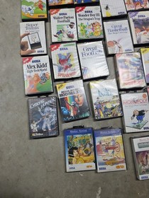 SEGA Master System 3D Glasses and 65 Game  Collection MUST SEE!!