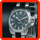 [N-MINT] HAMILTON Khaki 6301 Black Dial Shape Date Quartz Men