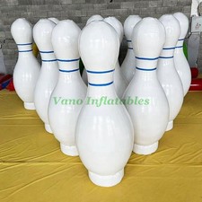 2 x Commercial PVC Inflatable Bowling Pins 6.6ft Human Bowling Bottle Skittle 2m