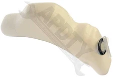 APDTY 714557 Coolant Reservoir Fluid Overflow Plastic Bottle Housing w/ Cap