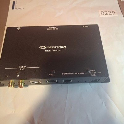 Crestron CEN-IDOC Interface for Apple iPod Black Audio LAN Network Controller