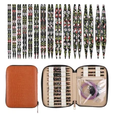 GUCLUD Interchangeable Circular Knitting Needles Set 3mm-10mm with Cables & Case