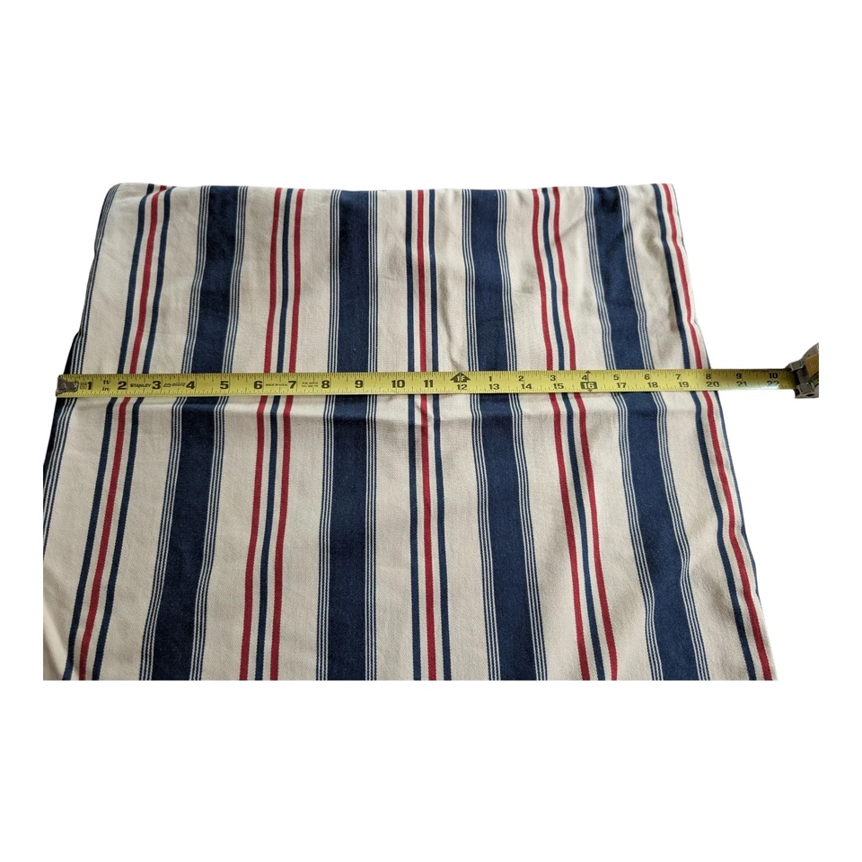 NUEVA Funda de Almohada Ralph Lauren Americana Rayas 20 X 20 Rara Preppy  Foto 4 de 4