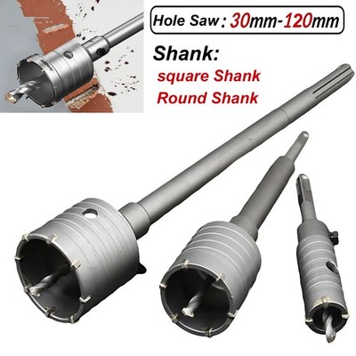 30-120 mm Core Drill Bit SDS PLUS TCT Concrete Masonry DIY Pilot CNC Hole Saw