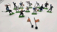 Lot of 13 Vintage Britains Ltd 1971 Deetail Medieval Knights Figures
