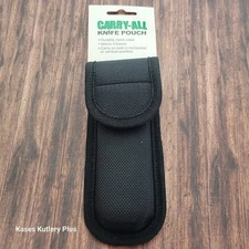 Black Nylon Pocket Knife Sheath Up To 4.75" Closed Heavy Duty Form Fitted