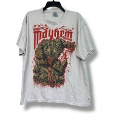 2010 Rockstar Mayhem Festival Official T-Shirt Large Y2k Graphic Thrashed
