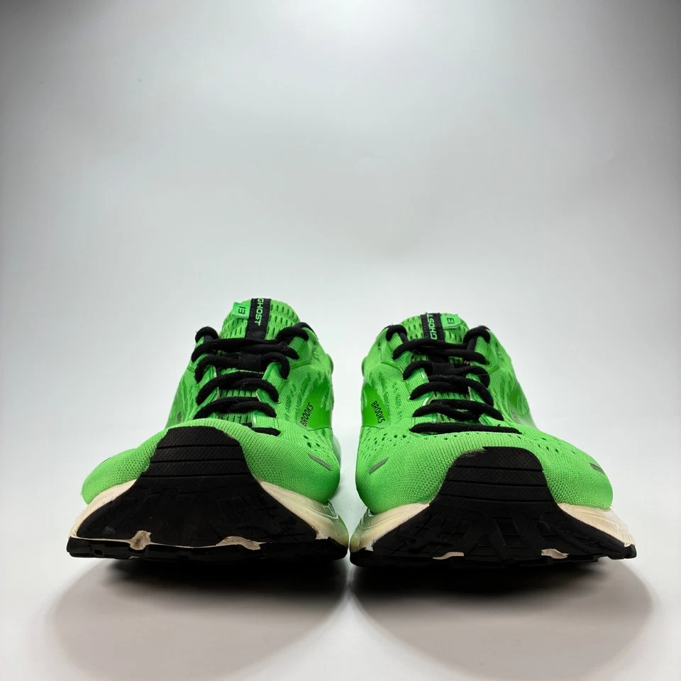 Brooks Ghost 13 Verde Negro Encaje Zapatos para Correr Tenis Atléticos Para Hombre Talla 12 Foto 2 de 4