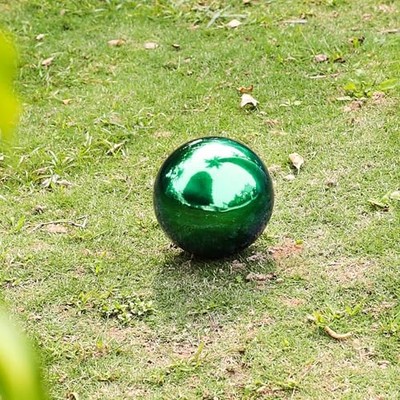 Stainless Steel Gazing Ball,Green Gazing Globe 12inch | eBay