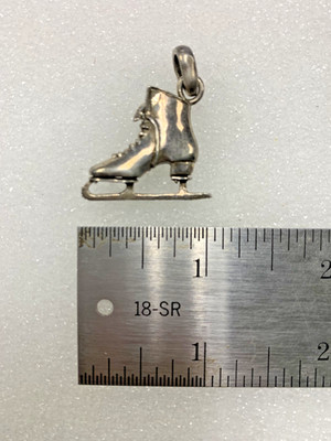 Sterling Silber Schlittschuh Anhänger - 868110
