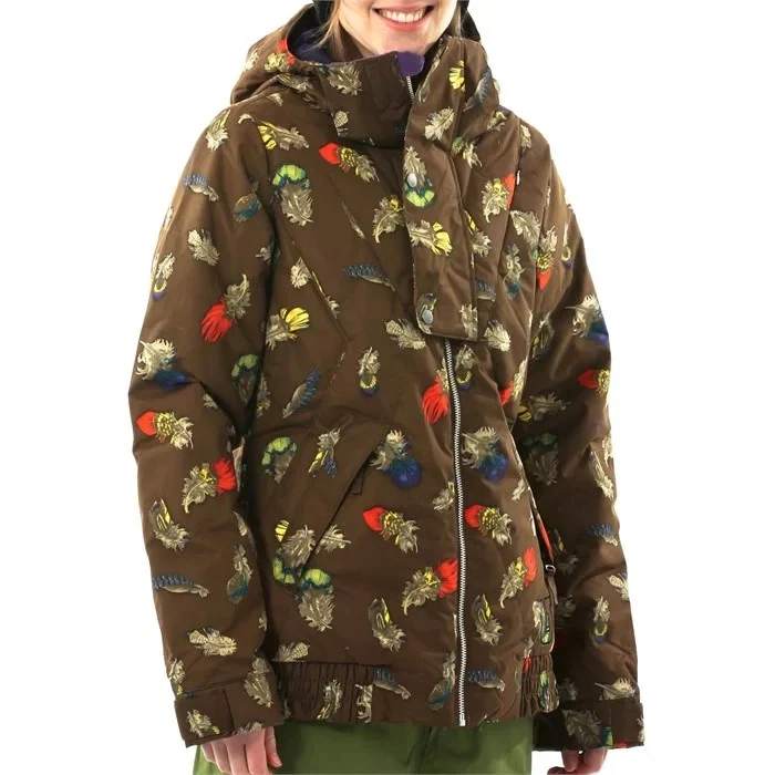 Burton Snowboarding Dandridge Down Feather Jacket Medium COOL FLAVORS Ski Snow