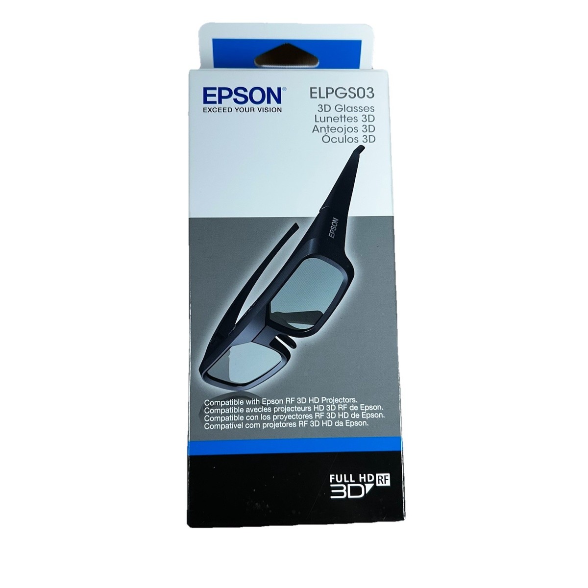 [未使用] EPSON ELPGS03/3D　Glasses Epson 3D Glasses (RF) ELPGS03 | Products | Epson US
