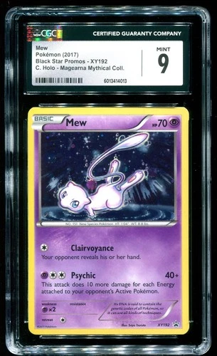 CGC 9 Mew Holo Promo Mythical Collection 2017 Pokemon Card #XY192
