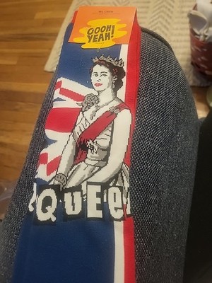 Unisex Socks  By Oooh Yeah! M/L Crew Mens 8-13 Woomens 9-14 Queen Themed Multico