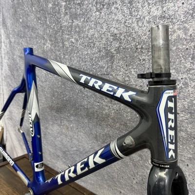 Vintage Trek OCLV 120 Carbon Road Bike Frame 56cm Blue 700c 130mm Vintage Trek OCLV 120 Carbon Road Bike Frame 56cm Blue 700c 130mm