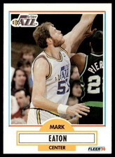 1990-91 Fleer Mark Eaton Utah Jazz #184