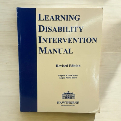 Learning Disability Intervention Manual Revised Edition