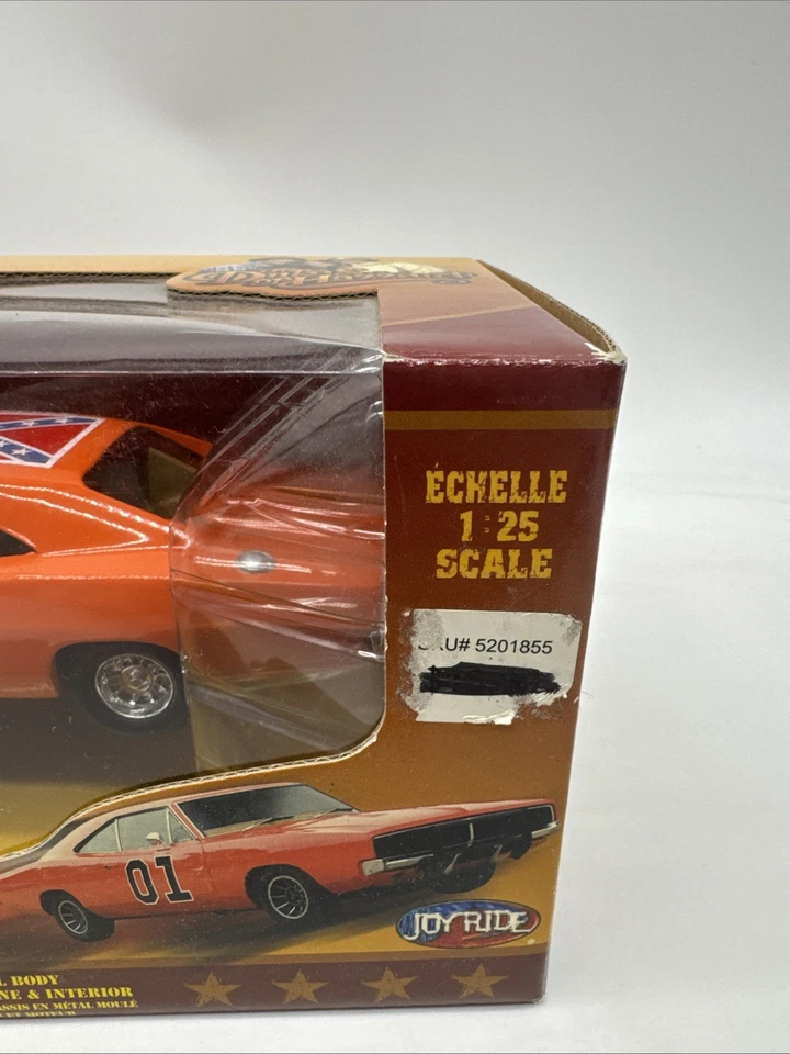 JOY RIDE DIE CAST 1969 DODGE CHARGER GENERAL LEE THE DUKES OF HAZZARD SCALE 1:25 - Image 4 of 4