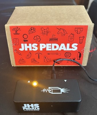 JHS Pedals Little Black Buffer Analog Buffer Pedal for Electric/Bass Guitar